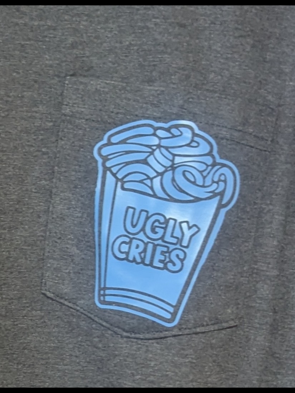 "UGLY CRIES" Pocket T